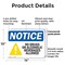 Signmission No Drugs No Alcoholic Beverages Allowed, 14 in W x Rectangle, Plastic OS-2PACK-NS-P-1014-L-16075 - alternate 4